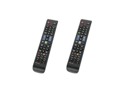 2 Controles Remotos De Substituição Bn59-01198q Para Smart Tv Samsung Ue40ju6445k Ue55ju6445k T32e390sx