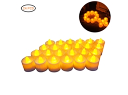 Conjunto de 24 Velas Led Brancas Quentes Sem Chama para Decoração de Casa, Casamento e Aniversário. CHABERLU