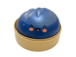 Brinquedo Squishy Pão Azul Transparente LAXISCREED com Rebound Lento para Alívio do Stress