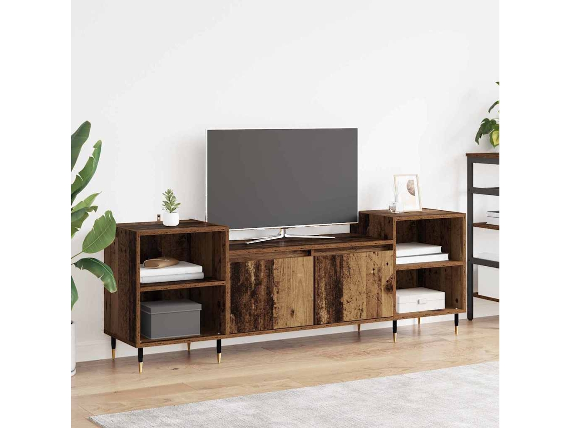 Vidaxl Gabinete Para Tv Madeira Antiga 160 X 35 X 55 Cm