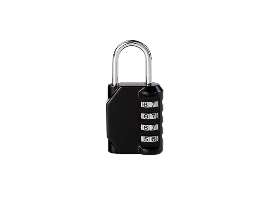 Cadeado Com Código De 4 Dígitos, À Prova De Água, Em Metal, Preto