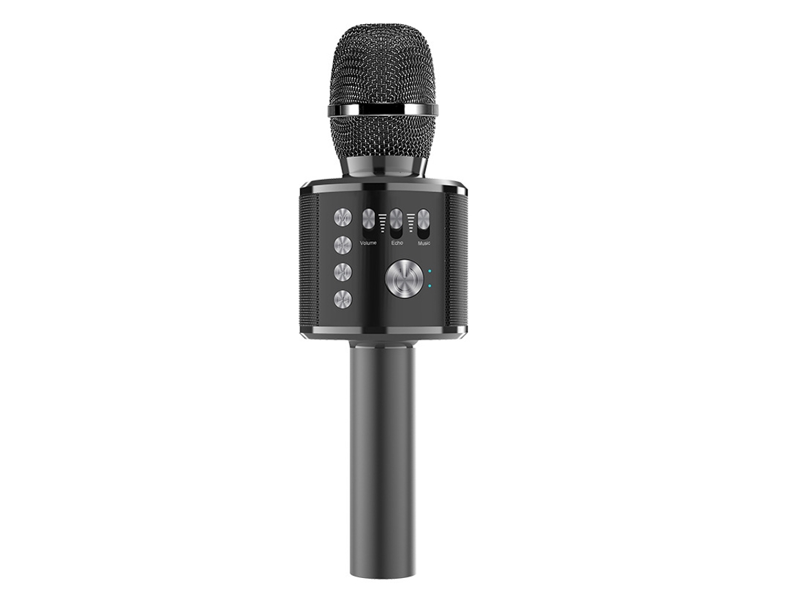 Microfone Karaoke Sem Fio, Bluetooth, Portátil, Compatível Android e iOS ZYBLSSBB