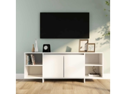 Vidaxl Móvel De Tv 130x35x50 Cm Aglomerado Branco