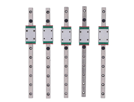 5 Peças Mgn7 Trilho De Guia Linear Trilho De Guia De Aço Com Bloco Deslizante Acessórios Para Impressora 3d Slowmooose