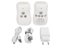 Monitor Bebê Sem Fio 2.4ghz Com Intercomunicação Bidirecional, Luz Noturna E Plug Eu 100‑240v