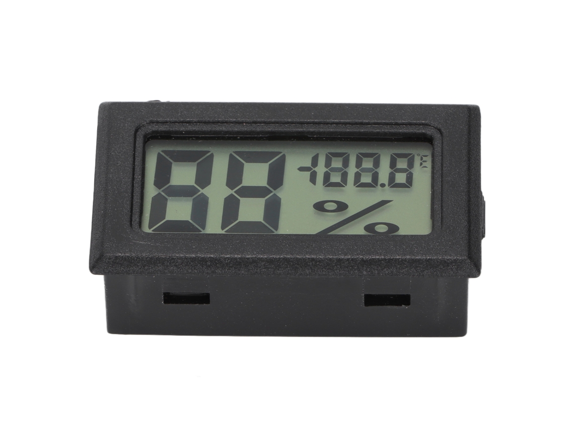 Termômetro higrômetro Eletrônico Termômetro higrômetro Eletrônico Mini Preto (enviado Sem Bateria) (ts 804 b) EOOCOO (medida de Temperatura e Umidade)
