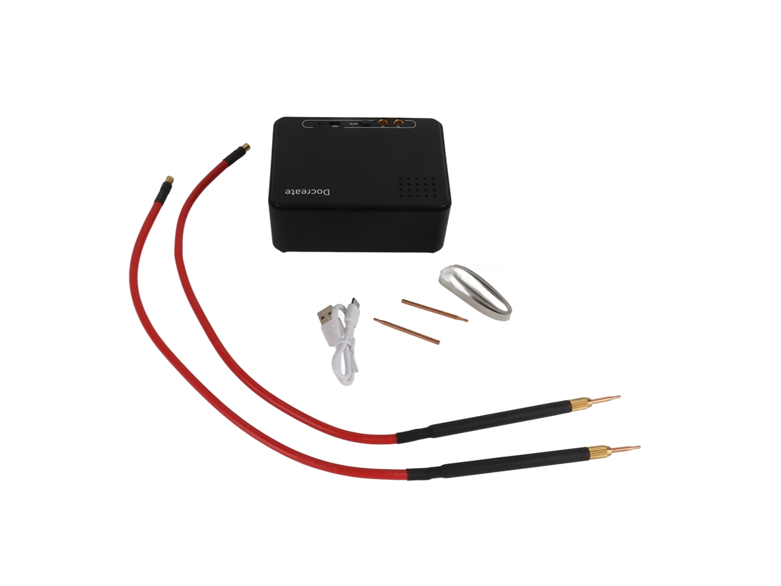 Soldador De Pontos Portátil Com Tela Lcd Recarregável Via Usb Para Folha De Níquel Puro Até 0.3mm Ajuste De Potência
