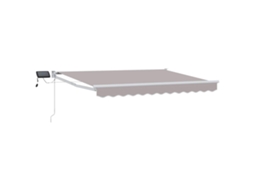 Conjunto 1 Sombra De Sol Externa Vidaxl Cinzento-claro Poliéster (3 X 2,5 M)