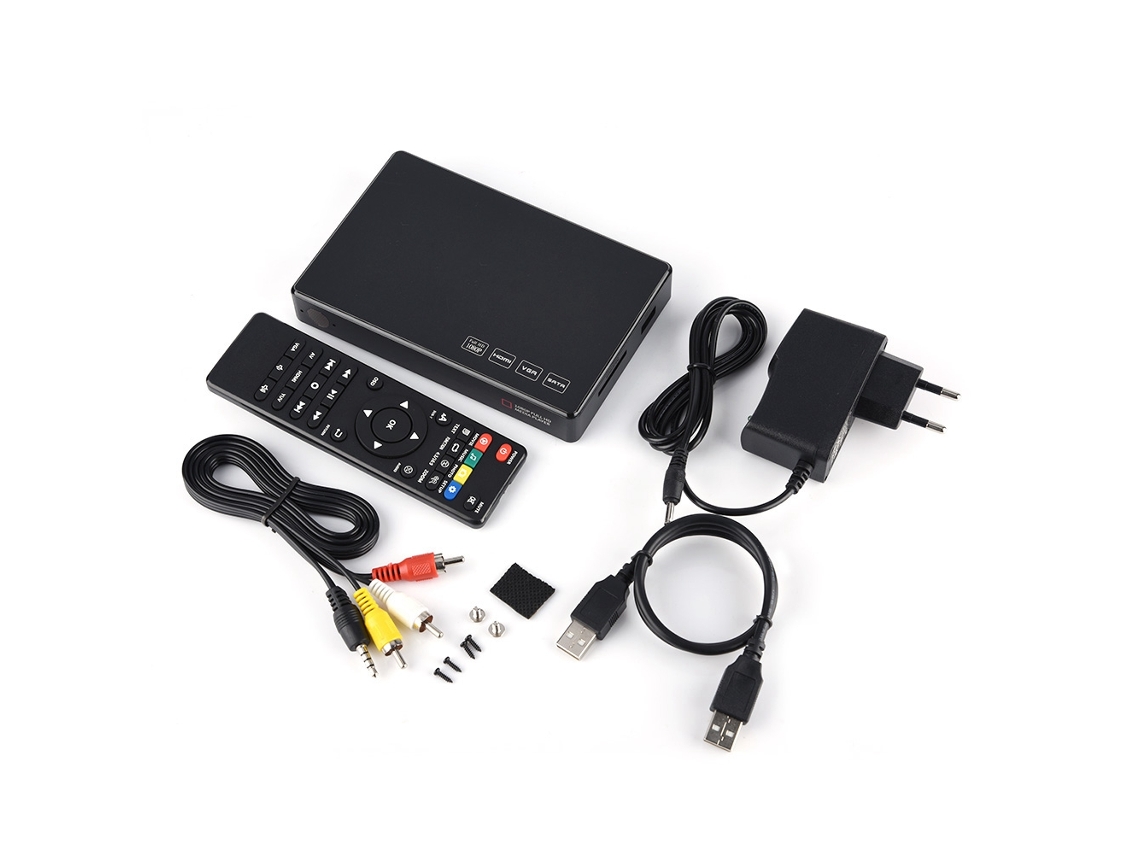 Central Multimídia Sata De 2, 5 Polegadas Com Entrada Para Cartão Sd/mmc De 32 Gb, Som Estéreo, Vídeo 1080p E Hdmi
