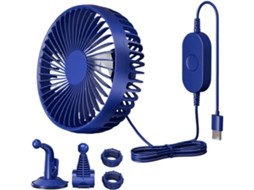 Ventilador USB para carro, silencioso e potente.