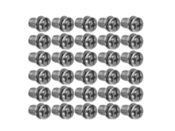 Shineofi 50-parafusos Para Hélices De Ventilador Teto 1 4-20x 3 8em Aço Carbono, Cor Prata, Estrutura De Alta