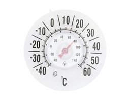 Termômetro de Janela Interna/externa com Painel Redondo e Sucção Sem Bateria 40 60°C S/MARCA