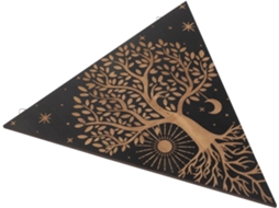 Decoração de Parede com Estrelas e Lua, Placa Decorativa Boho para Yoga, Interiores, Acessórios CHABERLU