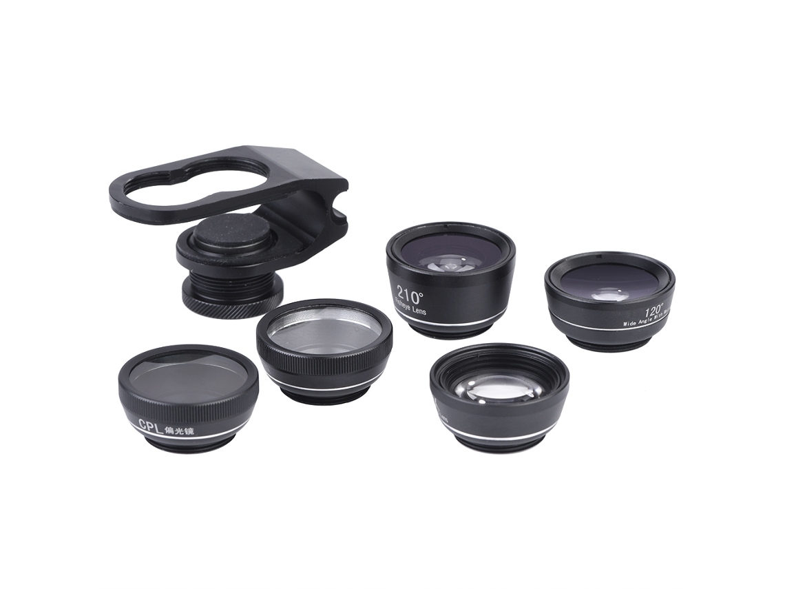 Kit de Lentes para Celular com ângulo largo, macro e olho de peixe EOOCOO