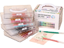 Conjunto De 45/72/99 Canetas Em Gel Coloridas, Multicoloridas, Com
