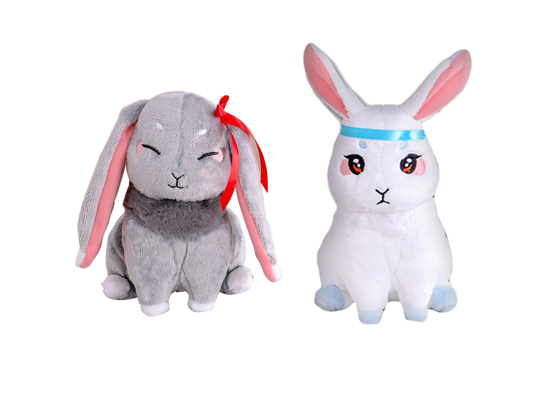Mali 2 Pcs Bonecas de Pelúcia Coelho Mo Dao Zu Shi Wangji Wuxian Colecionável