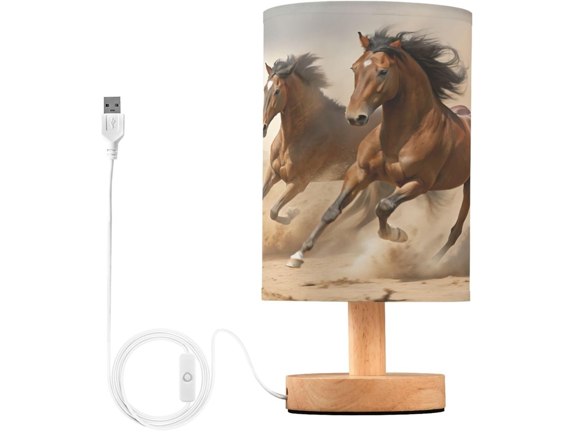 Luminária De Cabeceira Led Para Quarto, Luminária De Leitura Com Portas Usb E Cúpula Tecido Para Sala Estar, Dormitório