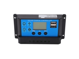 Controlador Pwm de Painel Solar com Tela Lcd 12v 24v 30a S/MARCA