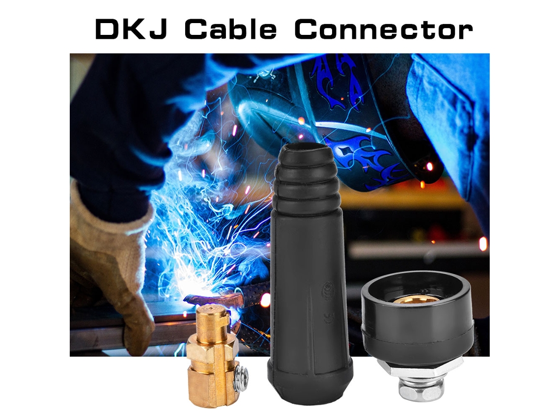 Laxiscreed Cabo De Soldar Com Conector Rápido Estilo Europeu Compatível Com Dkj10-25