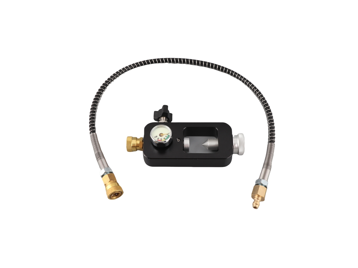 Adaptador de recarga para tanques de mergulho com medidor de pressão | S/MARCA