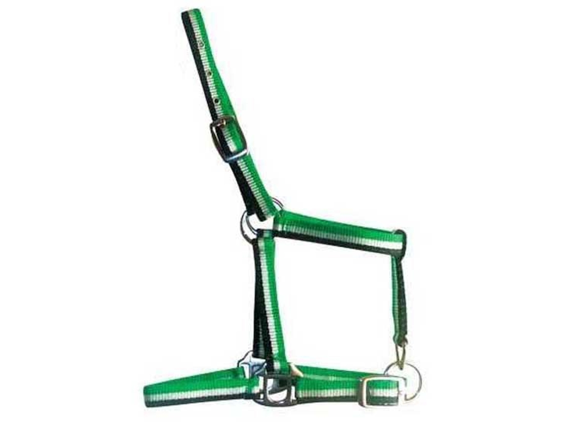 Tamanho de Potro com Nylon 2 Fivelas Muserola Prateado Foalmarjoman Distribucion