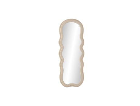 Espelho de parede HOME ESPRIT Branco Ondas Veludo Scandi 60 x 4 x 160 cm