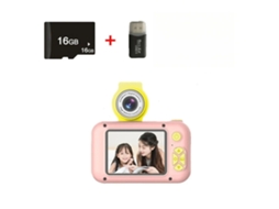 Câmera Infantil Hd 4000w Pixel 24 Polegadas Ips Tecido Com Lente Flip 16g Rosa