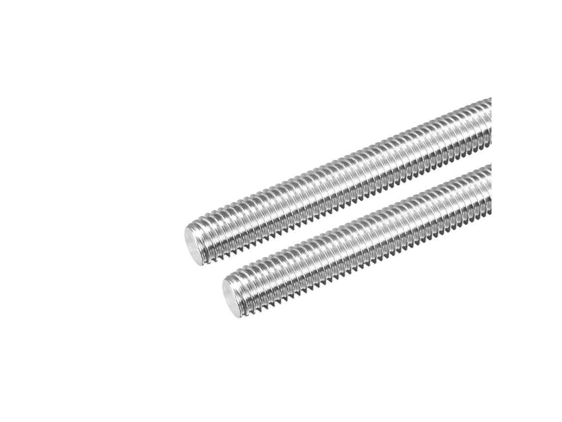 Haste roscada M14 x 150mm em aço inoxidável 304 com passo de 2mm, rosca reta, conjunto de 2 em CHABERLU