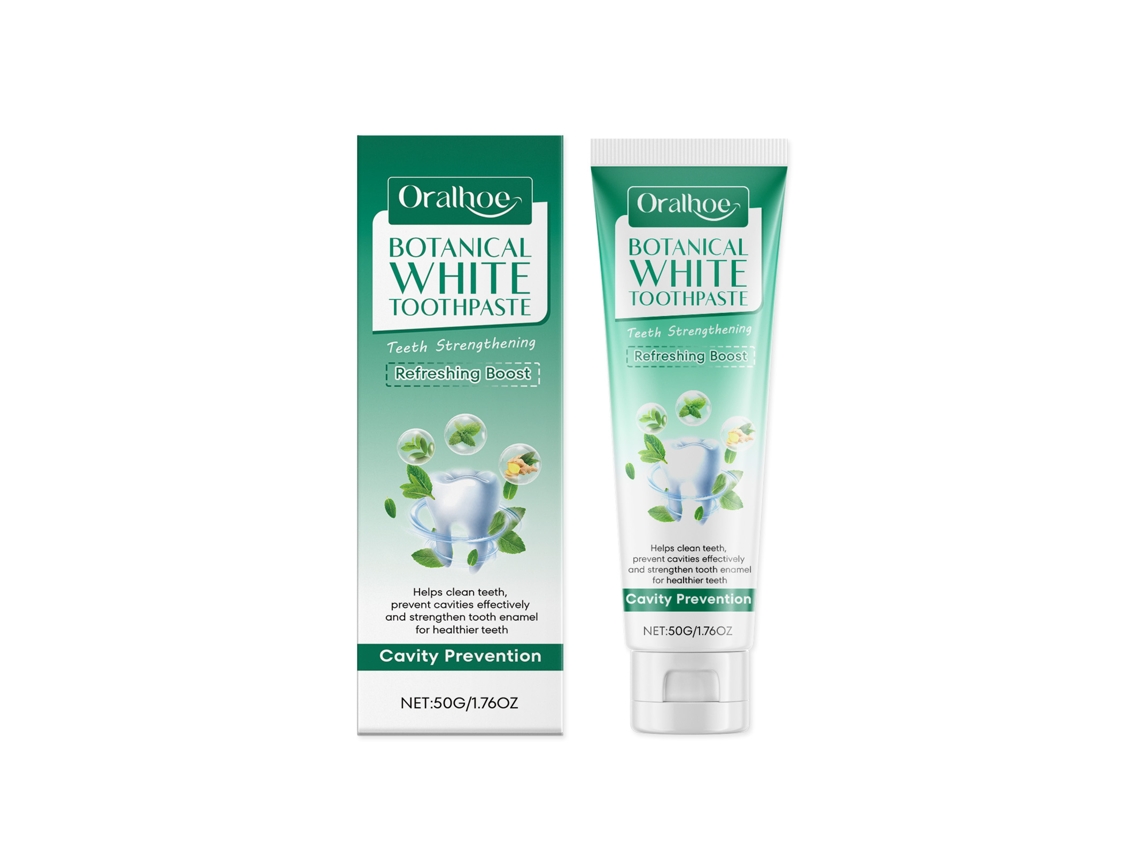 Creme Dental Plant Whitening Branco Brilhante