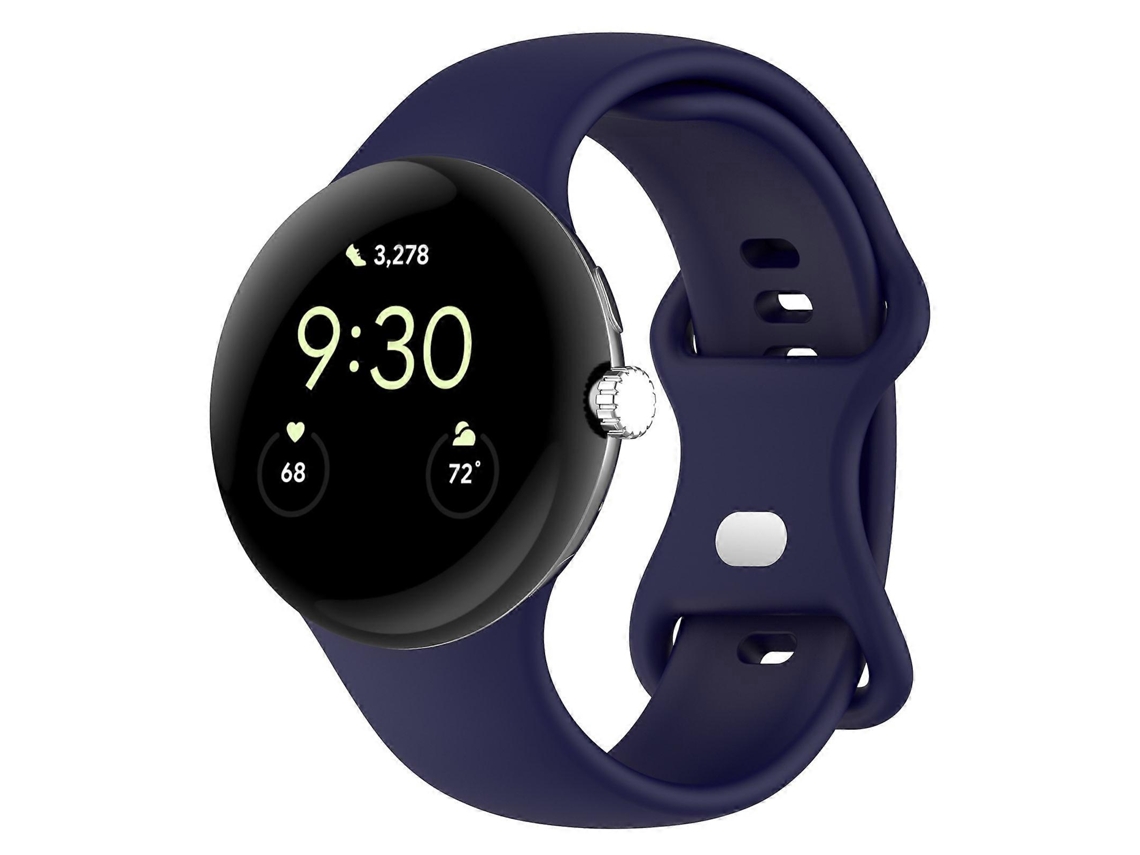 Pulseira De Silicone Sólida Tipo Laço Para Relógio Google Pixel, Tamanho: P