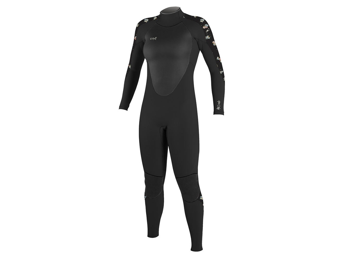 Terno de Neoprene Manga Longa com Zíper Nas Costas Epic 4/3 Preto 8O´Neill Wetsuits