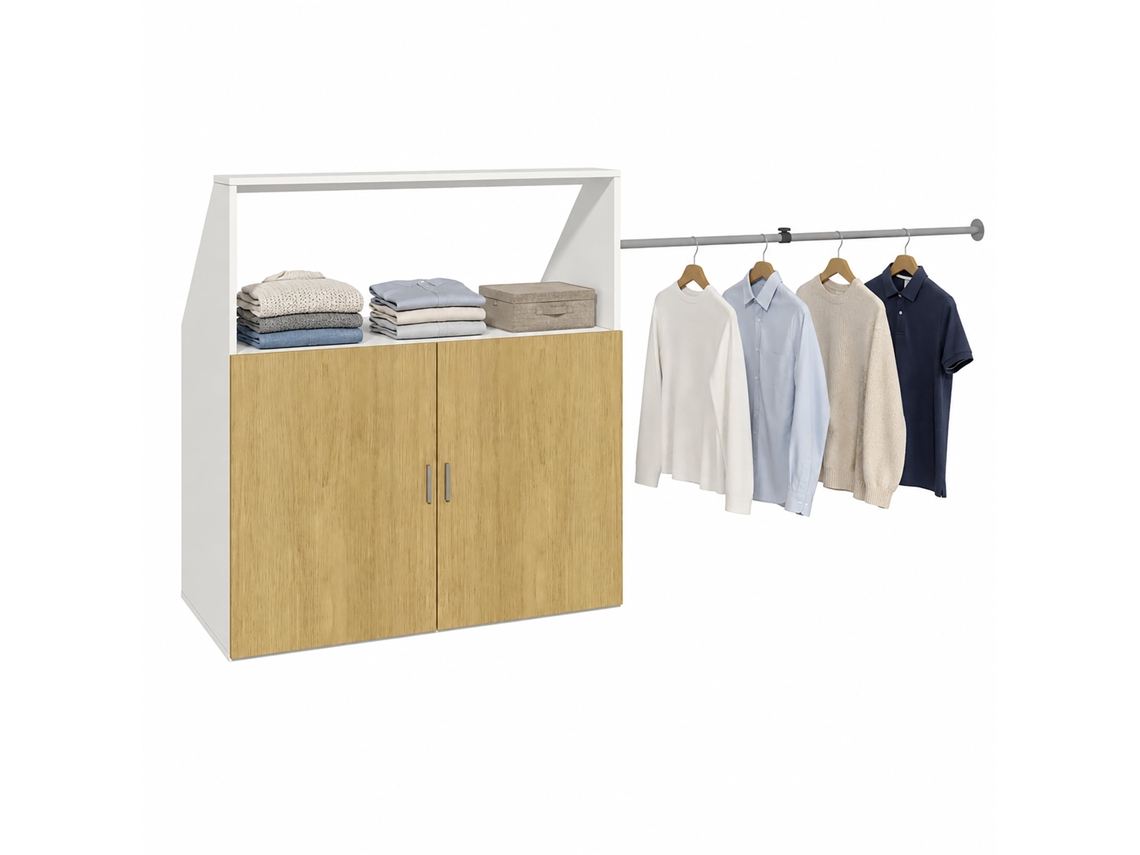 Guarda roupa de Madeira com Teto Inclinado, Dacho M VCM