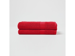 Homescapes Turkish Cotton Bath Towel Set Of 2, Red