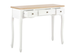 Toucador/mesa Consola Com 3 Gavetas Branco Lovely Home