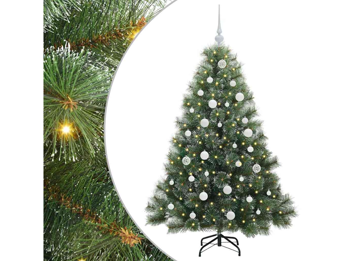 Conjunto 1 Decoração Sazonal Vidaxl Verde Plástico (150 Cm)