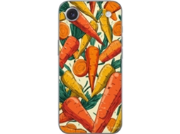 Capa Para Celular Compatível Com Apple Iphone Air. Estampa Vibrante Com Cenouras Em Diferentes Cores, Com Um Toque Artesanal E Estilo Divertido.