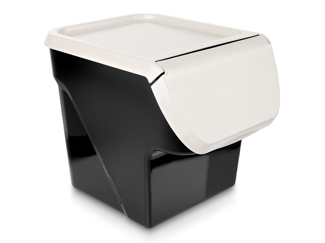Recipiente Para Frutas E Legumes Com Tampa, 13 L, Cinza-claro, Mgf