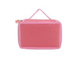 Estuche De Lápices De 72 Espacios 4 Capas De Gran Capacidad Color Rosa Con Asa