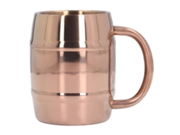 Caneca De Café Em Aço Inoxidável, Com Parede Dupla Isolada, Grande Capacidade E Alça, Ideal Para Casa Escritório, Cor Ouro Rosa, 3 Aquaforge