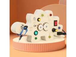 Placa de circuito Montessori com luz LED liga/desliga, brinquedo educacional cognitivo fino para bebês, presentes, Quadro Slowmoose