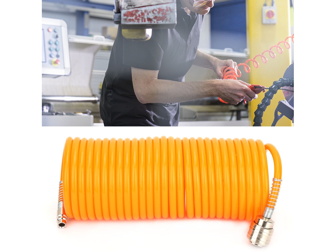 Laxiscreed Mangueira De Ar Elastática Flexível Laranja Para Compressor De Ar