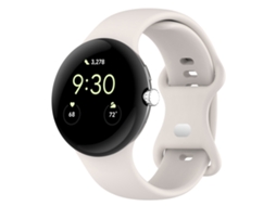 Bracelete Em Silicone Para Google Pixel Watch 5 41mm (branco Marfim)