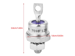 Laxiscreed Diodo Retificador Espiral Para Carregamento De Bateria Compatível Com Modelos 70hfr120 E 70hf120