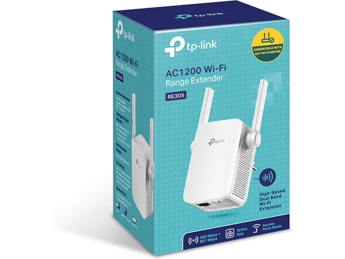 Repetidor de Sinal TP LINK RE305 AC1200 300 867 Mbps Worten.pt