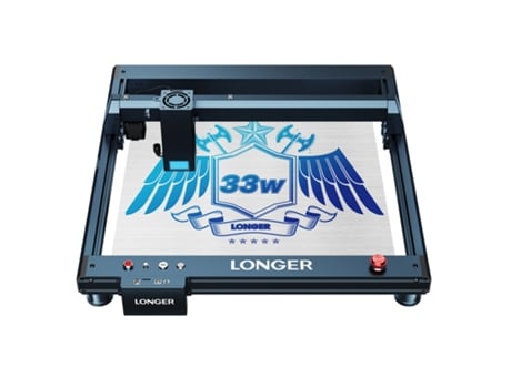 Laser Gravador Cortador Mais LONGER Laser B1 30W 6-Core Cabeça de Laser 450X440Mm Área de Gravação LONGER