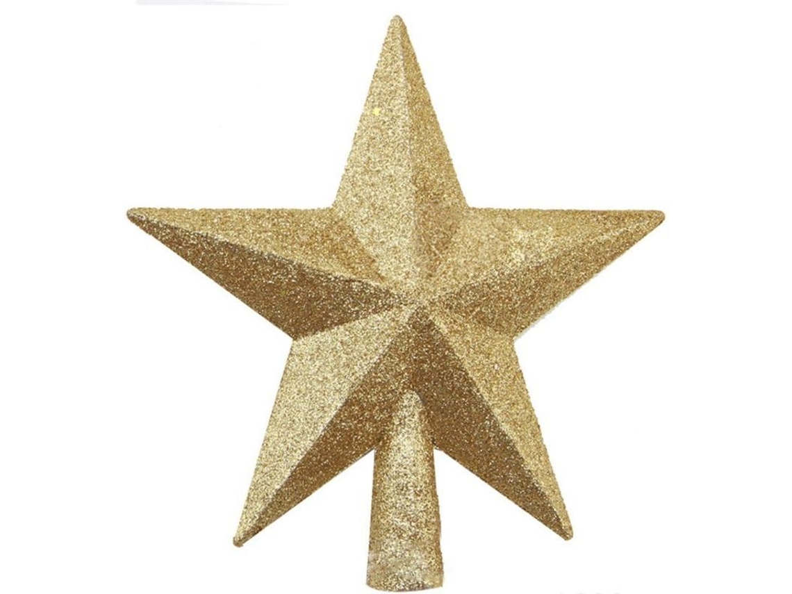 Adorno De Natal Em Forma De Estrela Com Brilho Para Árvore De Natal