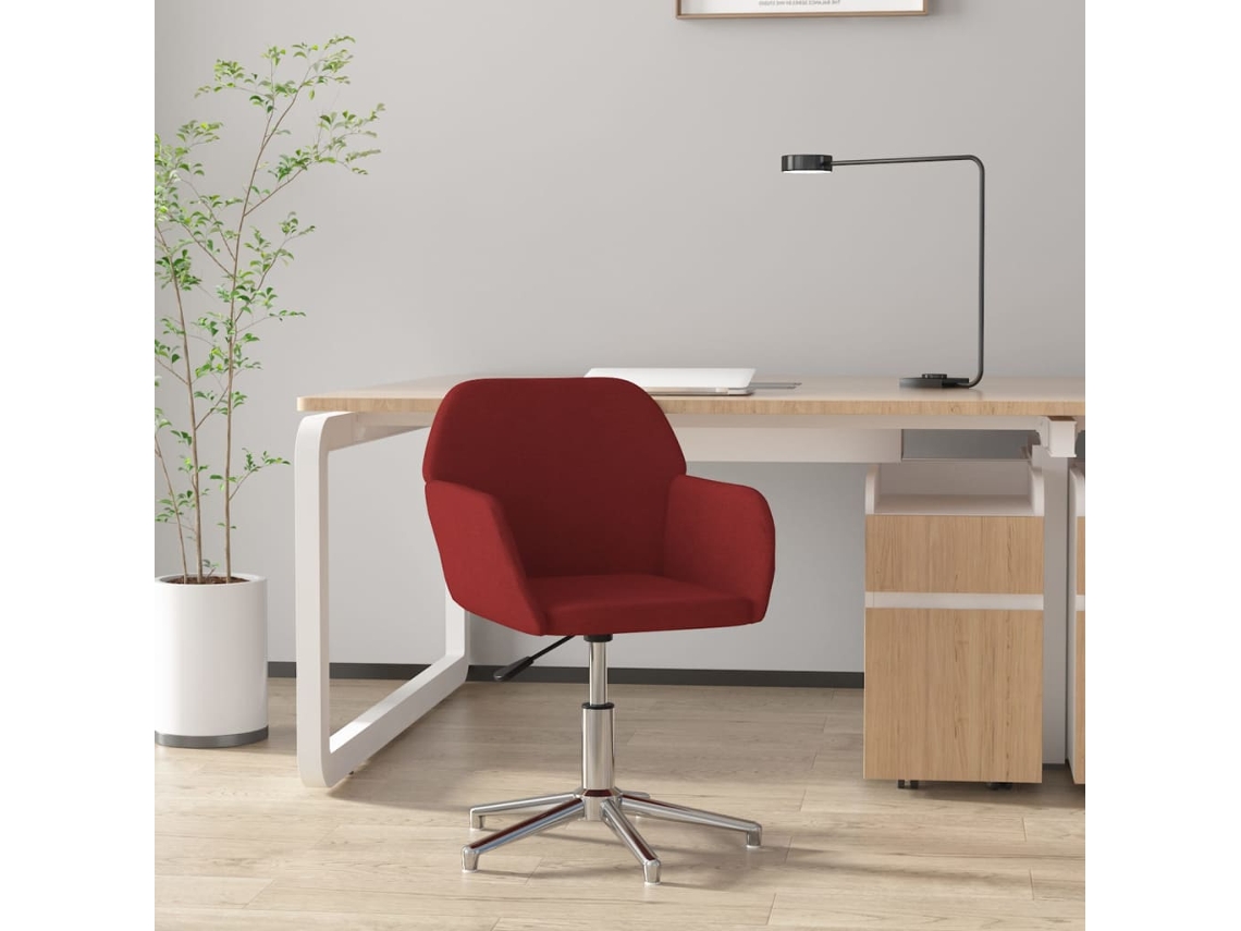 Office Chair, Office Chairs Vidaxl Vermelho Tecido (n/a)