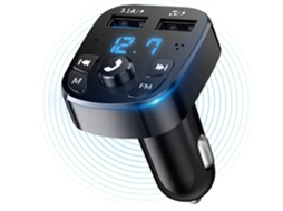 Transmissor Fm Bluetooth Yizhood S5 Dual Usb Type C Tf/usb Preto