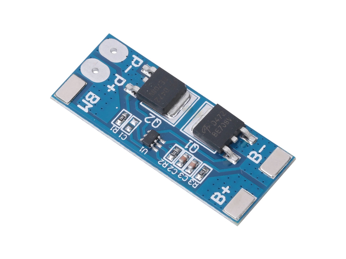 Placa De Proteção Para Bateria Lithium 18650 Laxiscreed - Compatível Com 7.4v Para Carregamento Duas Células