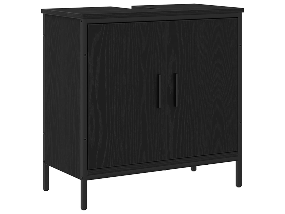 Armário para Pia de Banheiro Carvalho Preto com 60x30x60 cm MAISON EXCLUSIVE